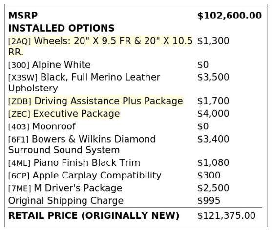 Used 2018 BMW M5 w/ Executive Package AWD/4WD image 4