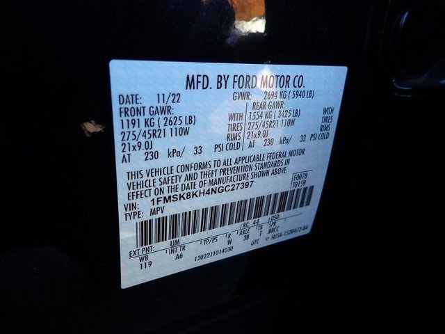 Certified 2022 Ford Explorer ST-Line w/ Class IV Trailer Tow Package image 23