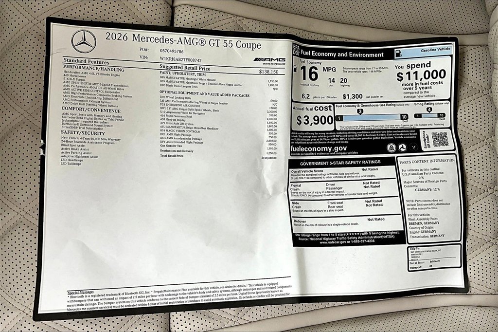 New 2026 Mercedes-Benz AMG GT 55 image 14