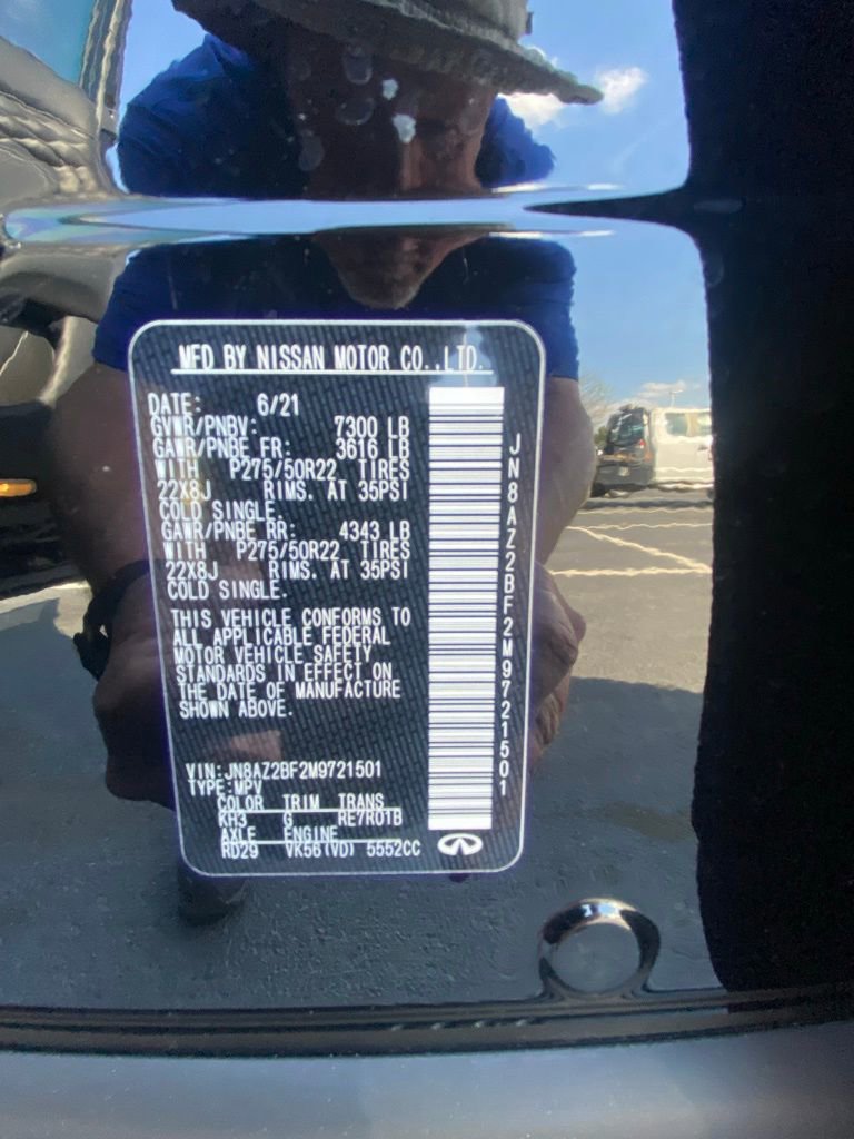 Used 2021 INFINITI QX80 Sensory w/ Cargo Package image 33