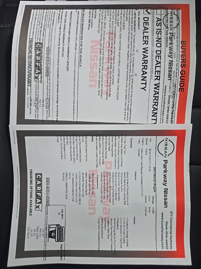 Certified 2023 Nissan Rogue SL w/ SL Premium Package image 45