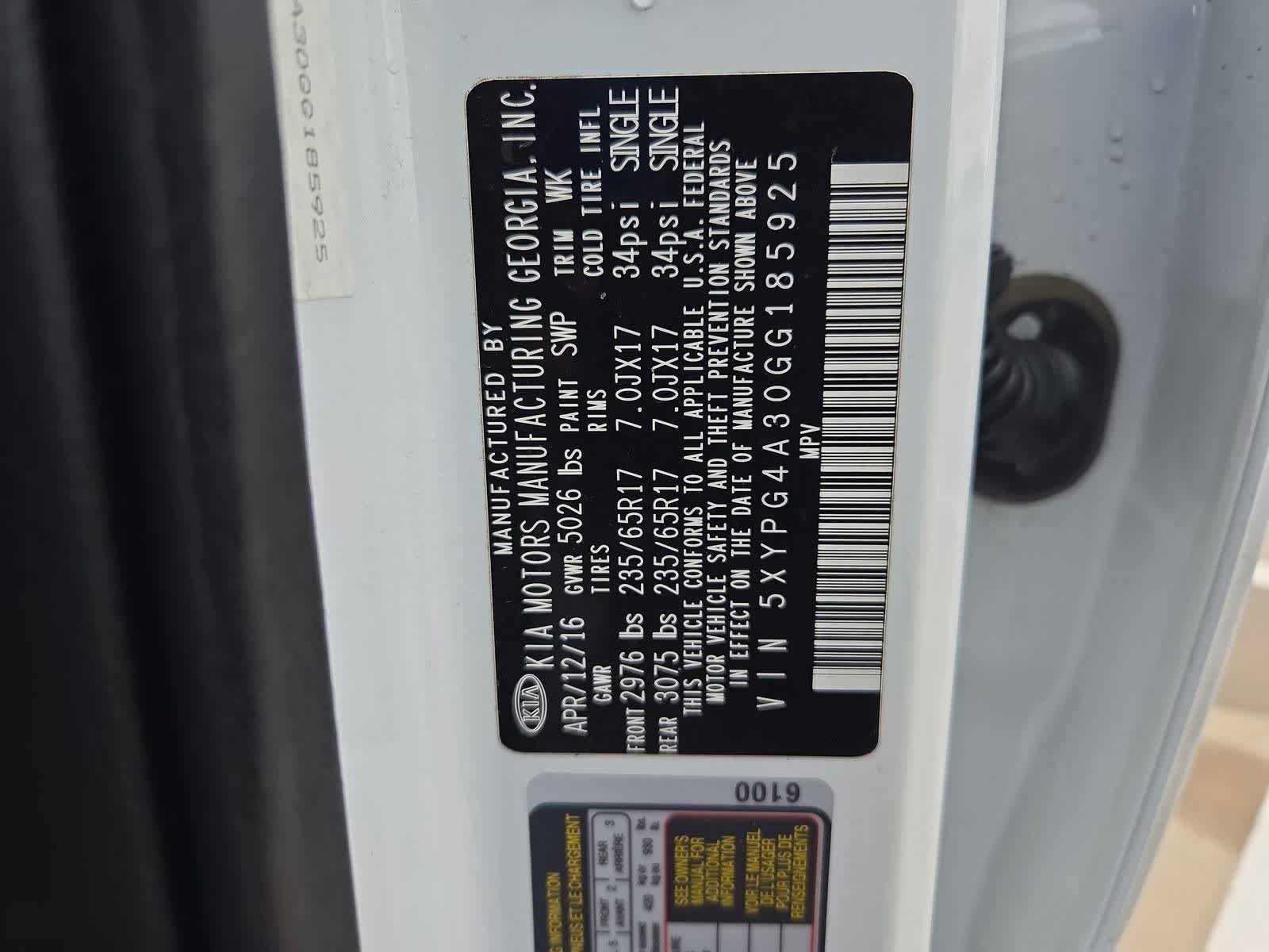 Used 2016 Kia Sorento FWD image 32