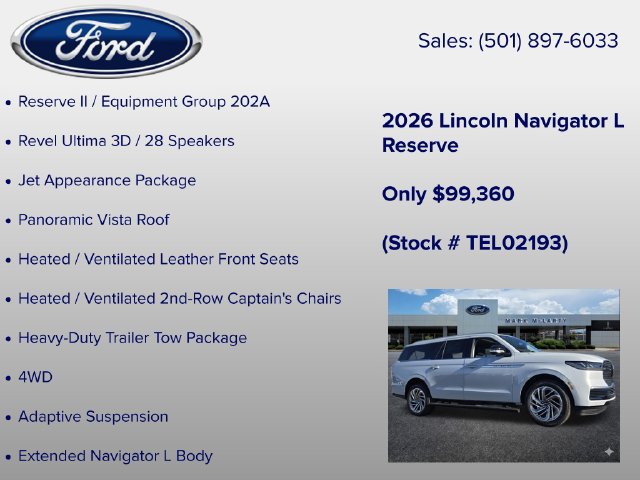 New 2026 Lincoln Navigator L Reserve AWD/4WD image 6