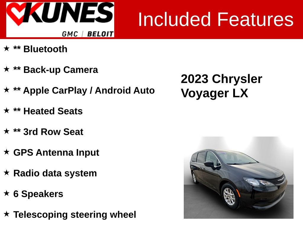 Used 2023 Chrysler Voyager LX image 2