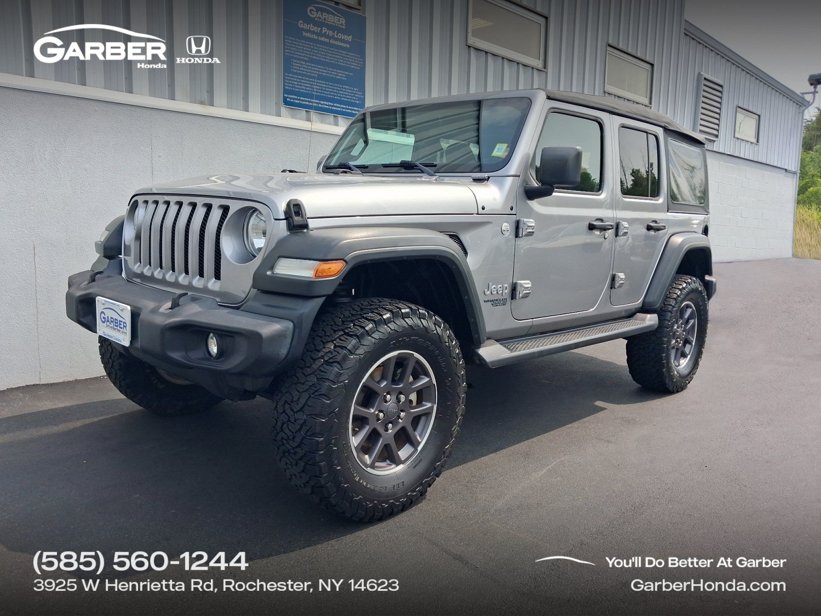 Used 2018 Jeep Wrangler Unlimited Sport S AWD/4WD image 1