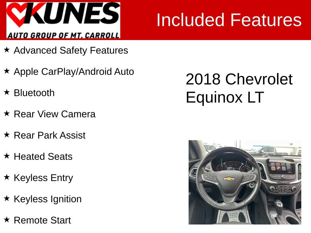 Used 2018 Chevrolet Equinox LT w/ Sun & Infotainment Package image 3