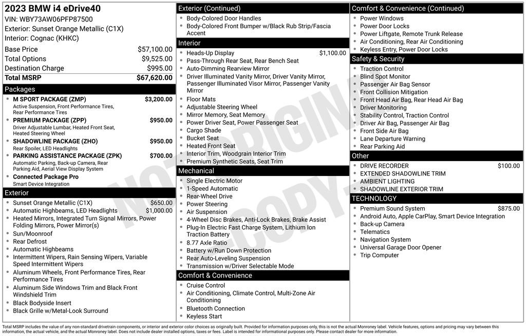 Used 2023 BMW i4 eDrive40 w/ M Sport Package RWD image 15