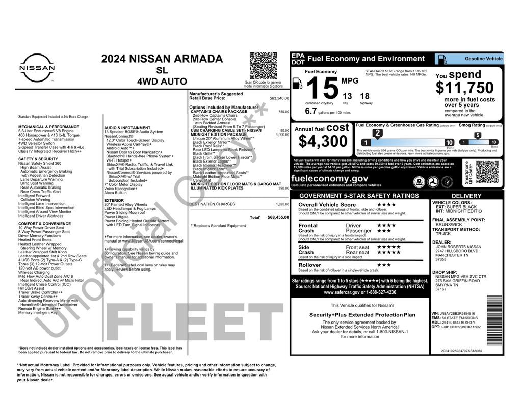 Used 2024 Nissan Armada SL w/ Midnight Edition Package video 2