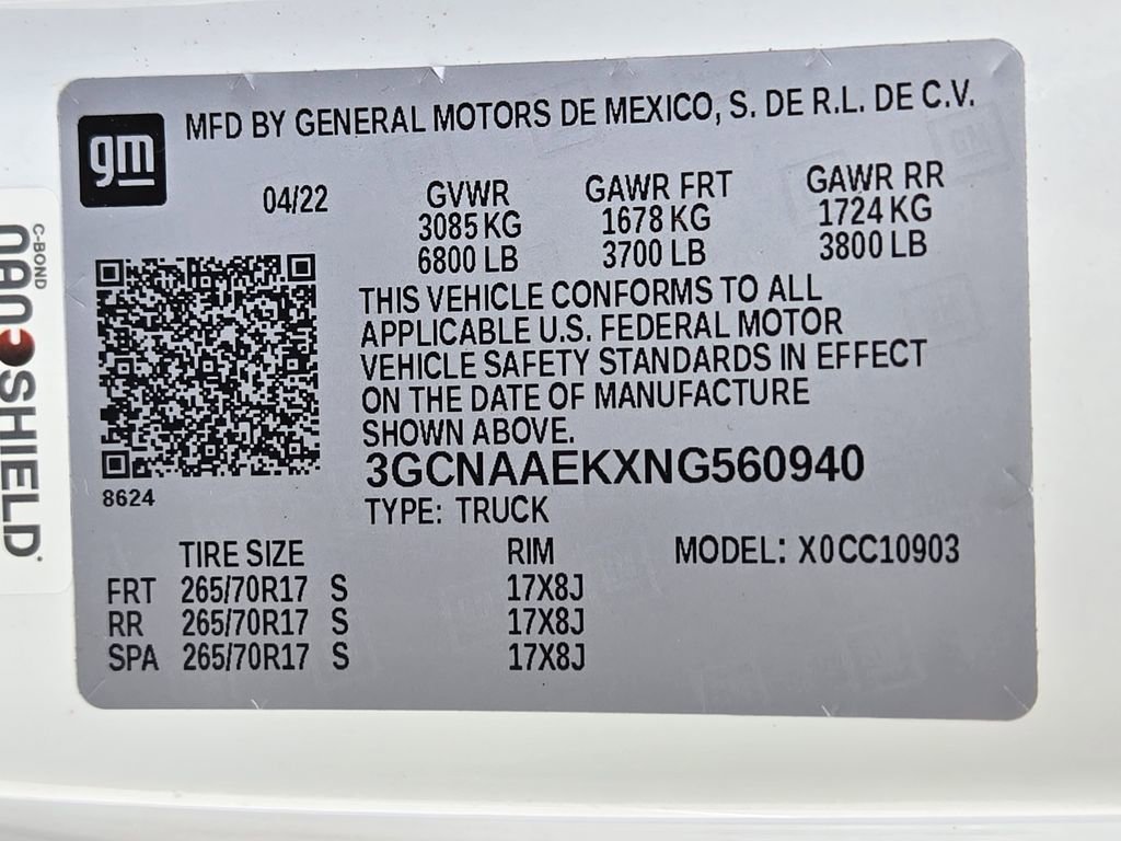 Used 2022 Chevrolet Silverado 1500 W/T w/ Trailering Package RWD image 32