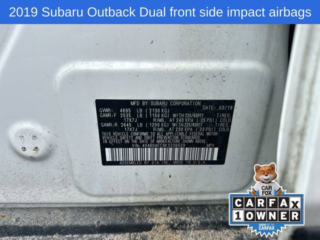Used 2019 Subaru Outback 2.5i Premium image 19