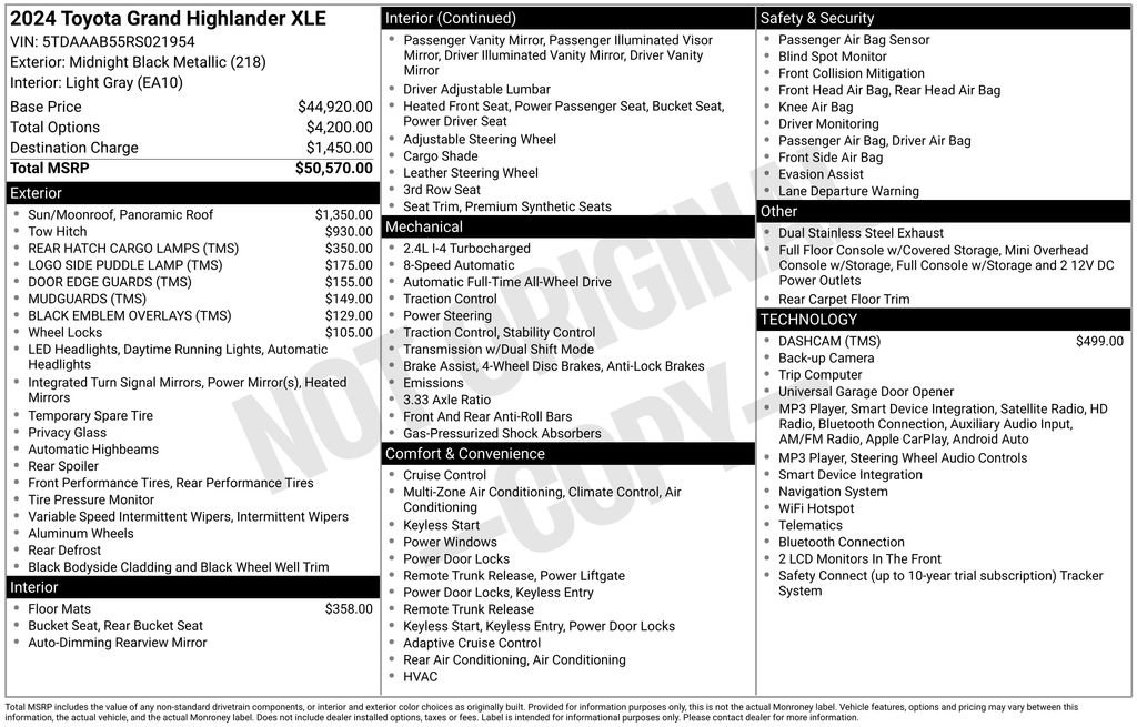 Used 2024 Toyota Grand Highlander AWD image 27