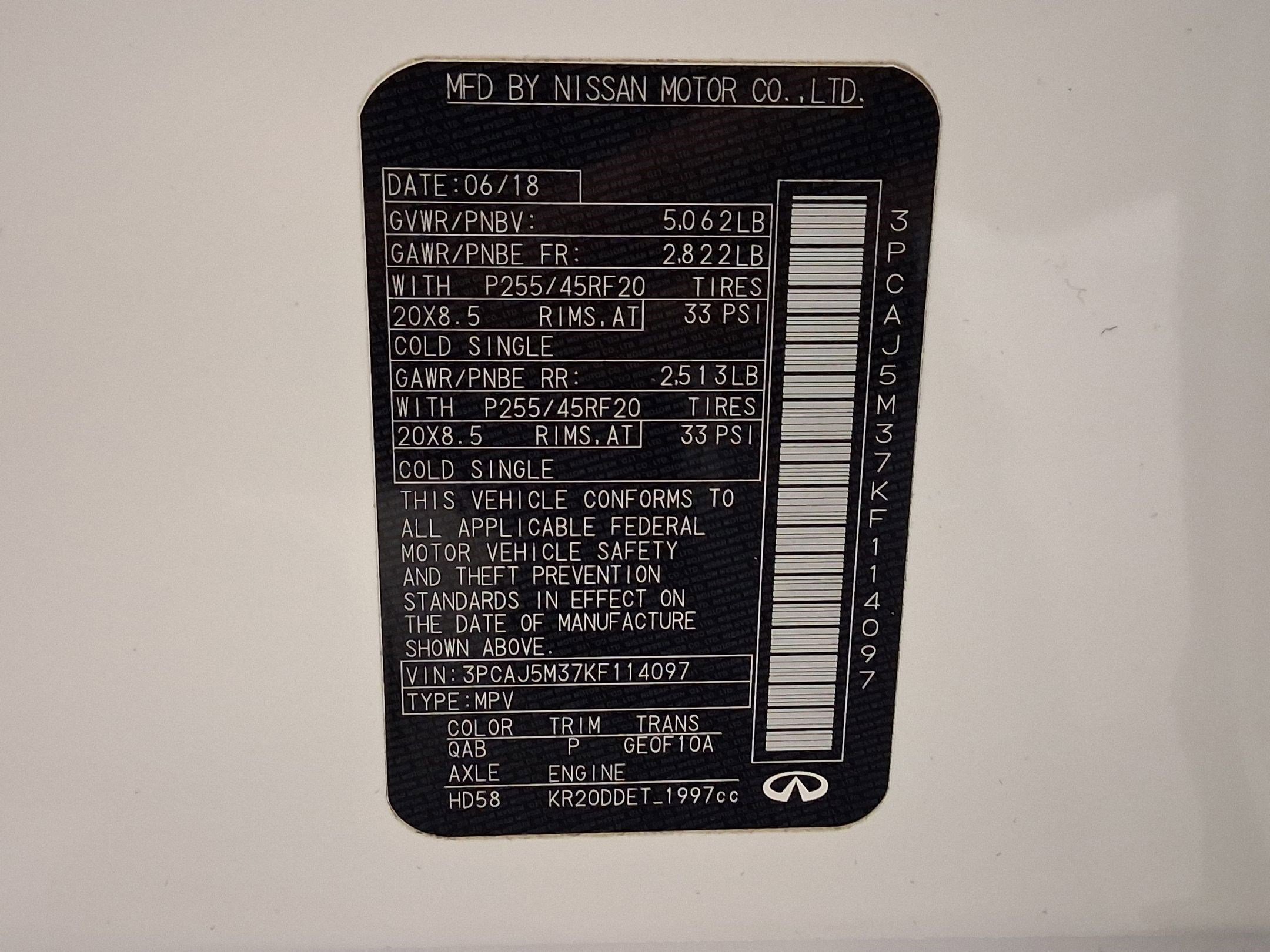 Used 2019 INFINITI QX50 Essential w/ Sensory Package image 19