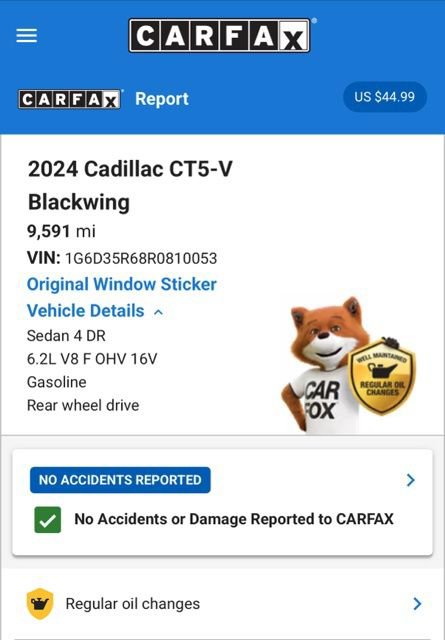 Used 2024 Cadillac CT5 V Blackwing w/ Driver Assist Package image 4