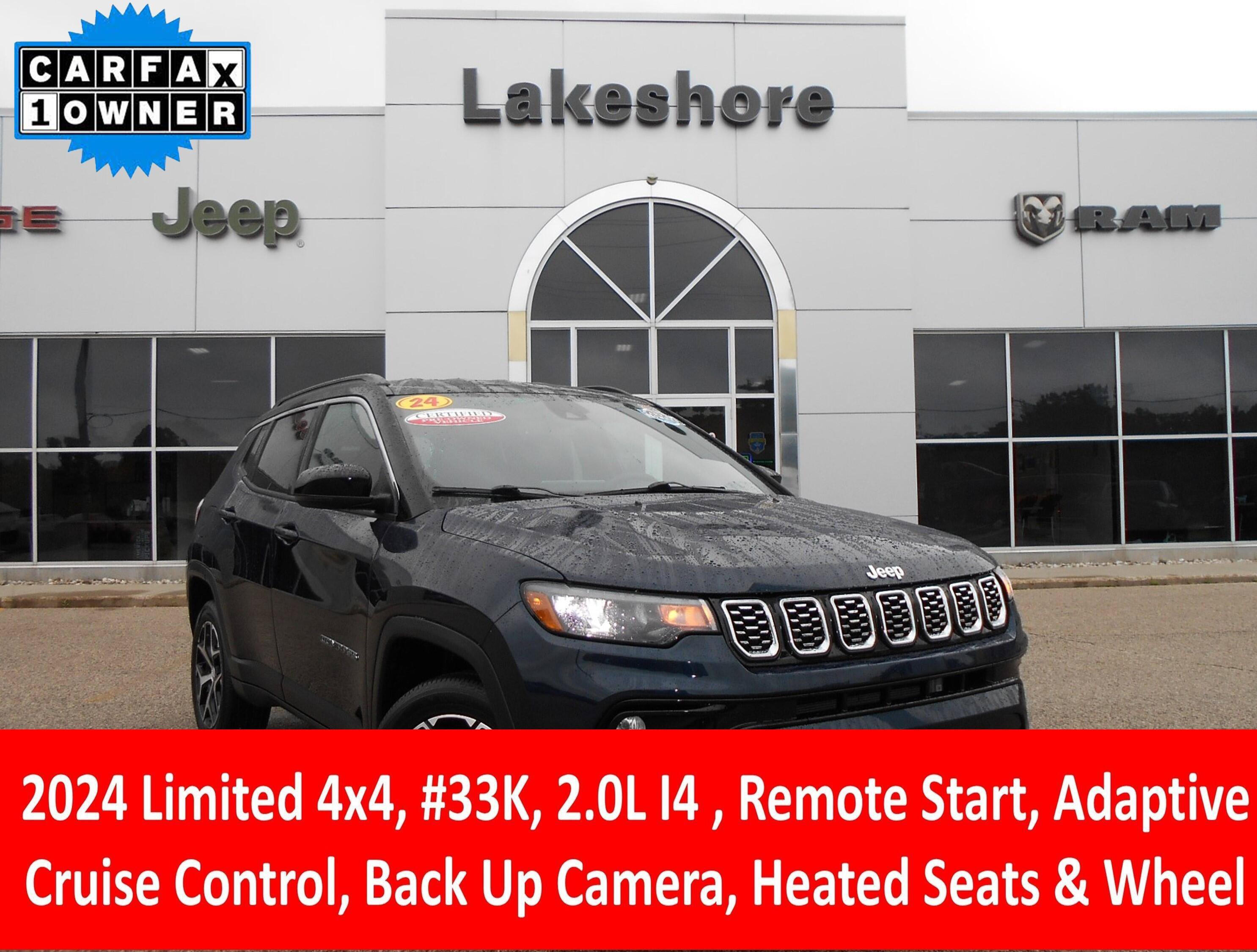 Certified 2024 Jeep Compass Limited AWD/4WD image 1