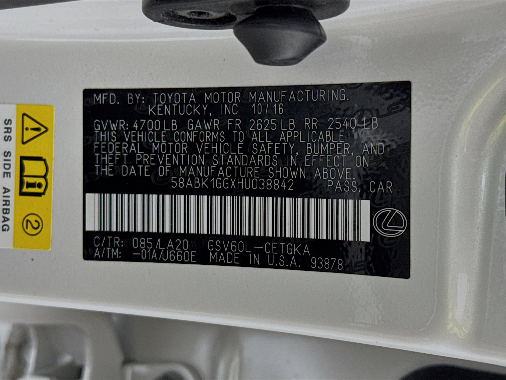 Used 2017 Lexus ES 350 FWD image 39