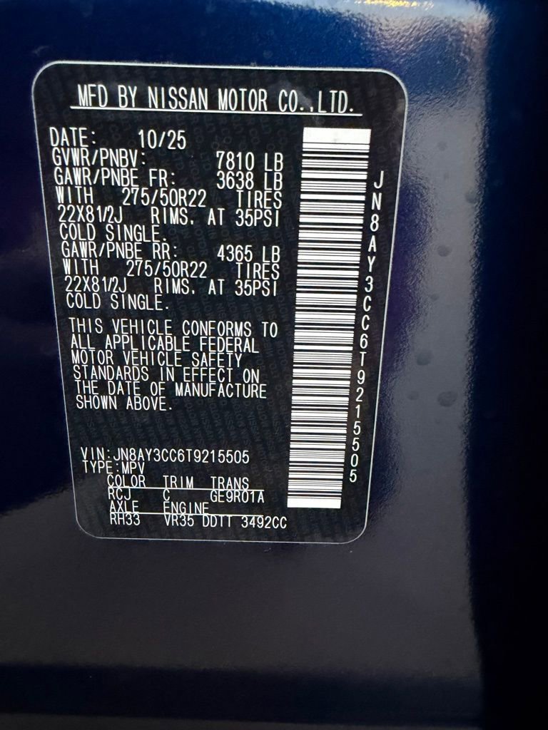 New 2026 Nissan Armada Platinum Reserve image 32