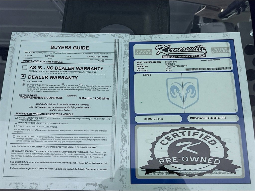 Used 2024 Chevrolet Express 2500 image 35