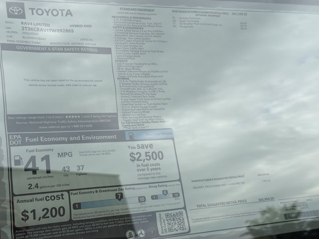 New 2026 Toyota RAV4 Limited AWD/4WD image 25