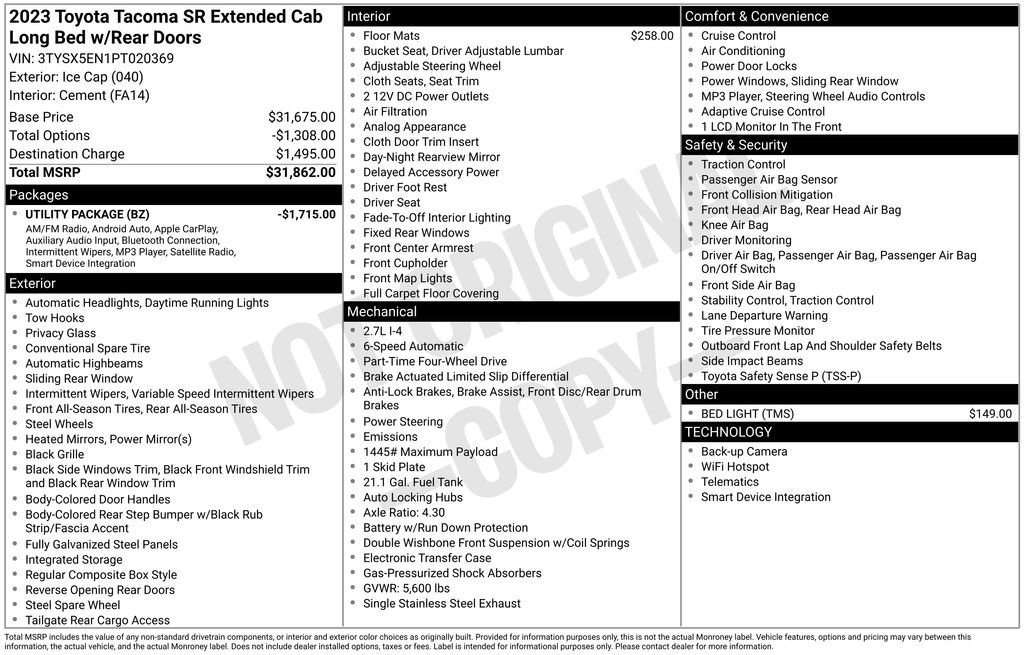 Used 2023 Toyota Tacoma SR image 5