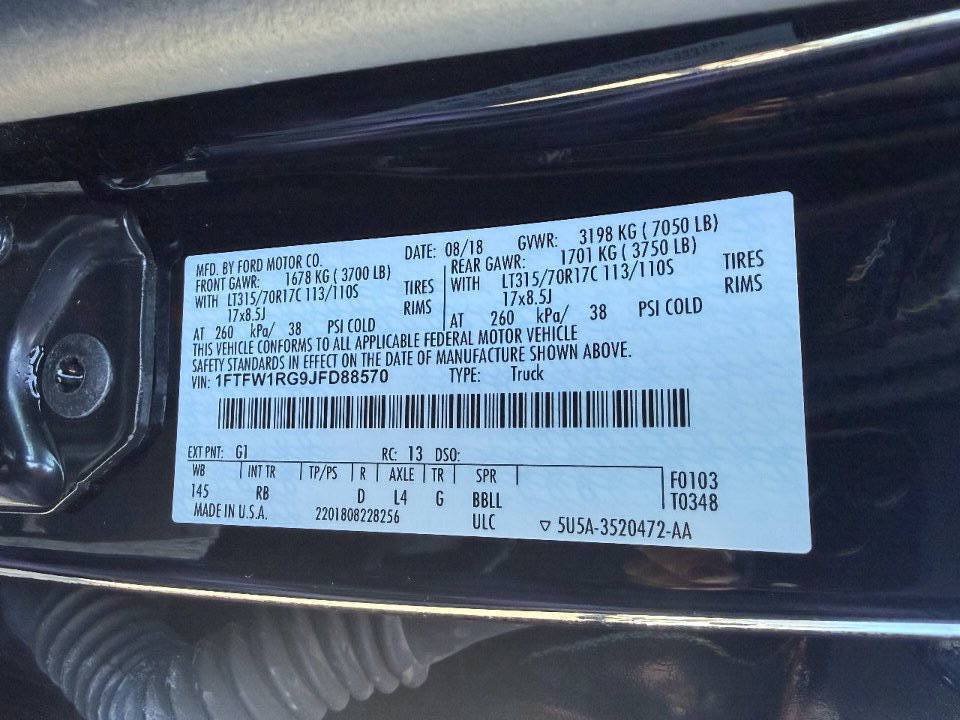 Used 2018 Ford F150 Raptor w/ Equipment Group 802A Luxury AWD/4WD image 25