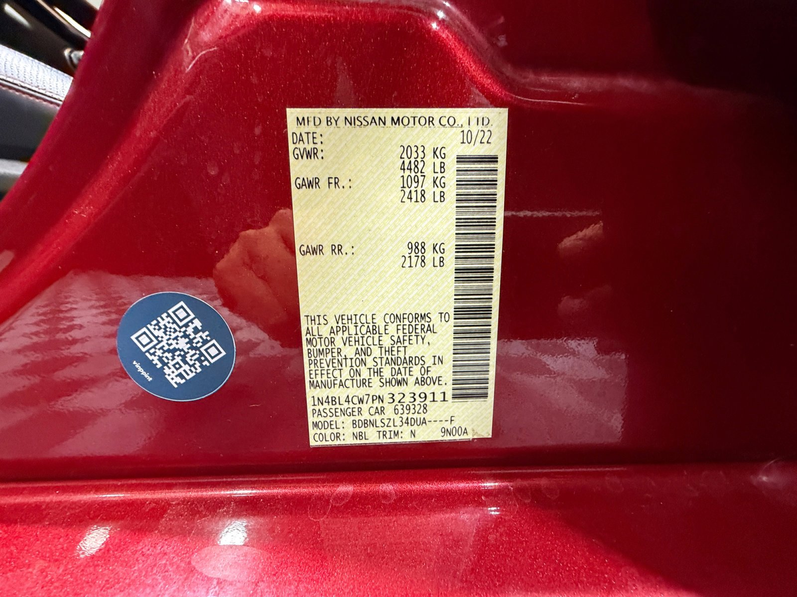 Certified 2023 Nissan Altima 2.5 SR AWD/4WD image 25