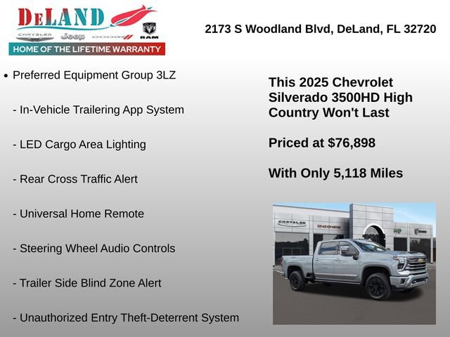 Used 2025 Chevrolet Silverado 3500 High Country w/ High Country Premium Package image 37
