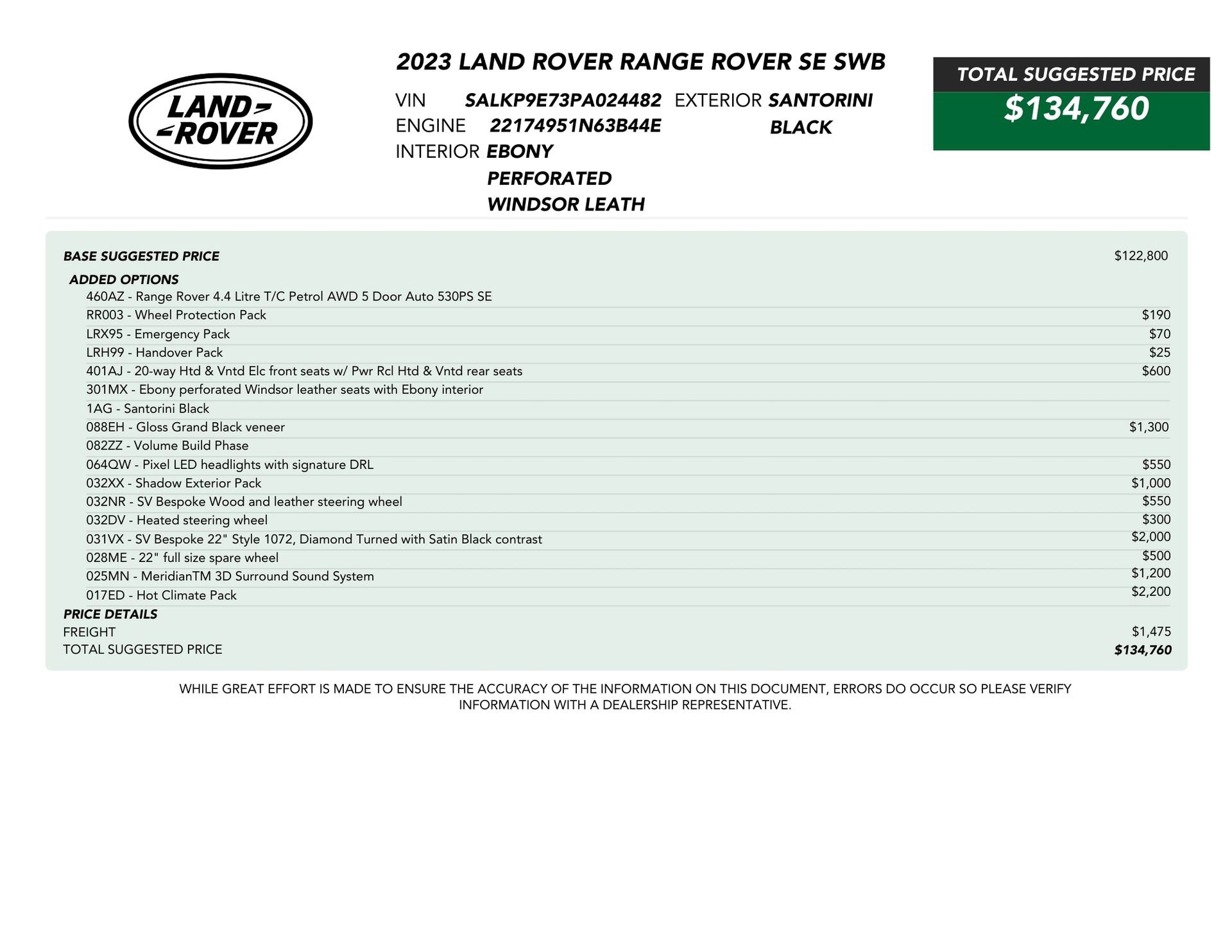 Used 2023 Land Rover Range Rover SE image 78