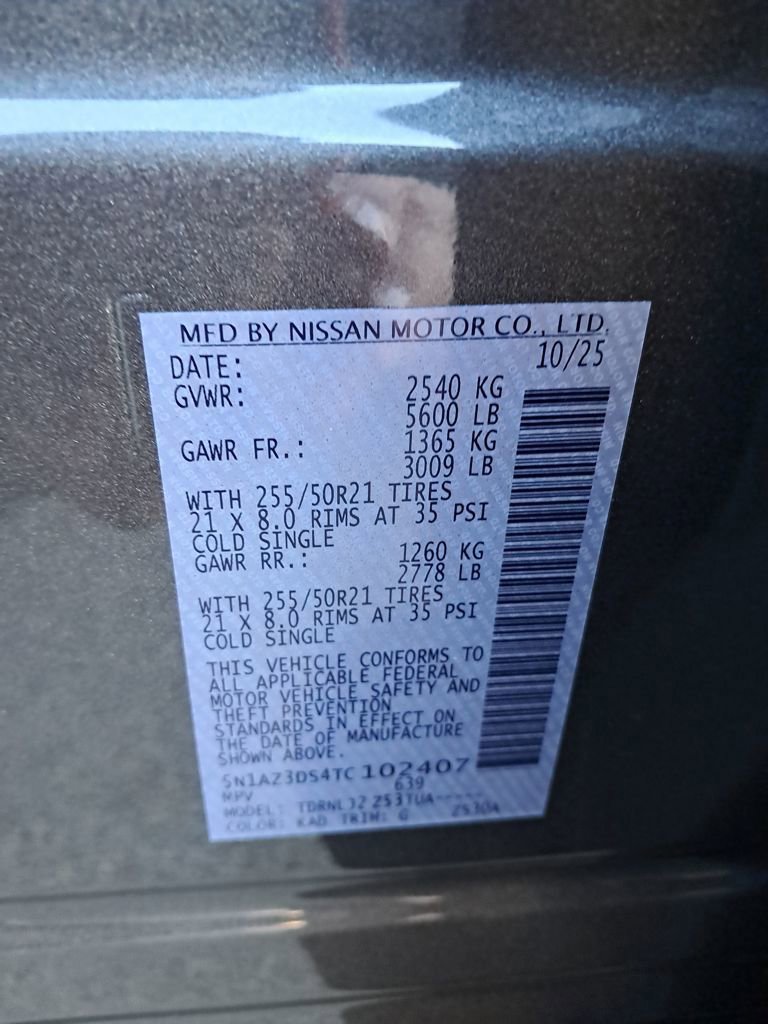 New 2026 Nissan Murano Platinum w/ Cargo Package AWD/4WD image 31