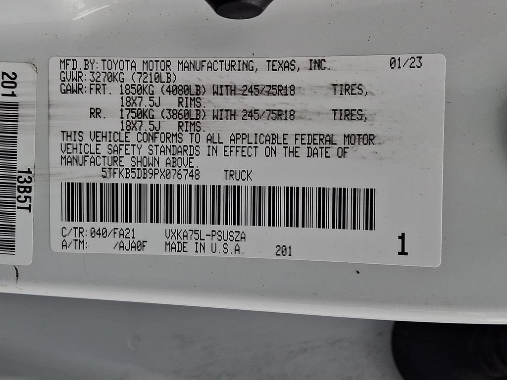 Used 2023 Toyota Tundra SR w/ SR Tow Package AWD/4WD image 26