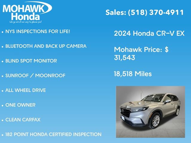 Certified 2024 Honda CR-V EX image 8