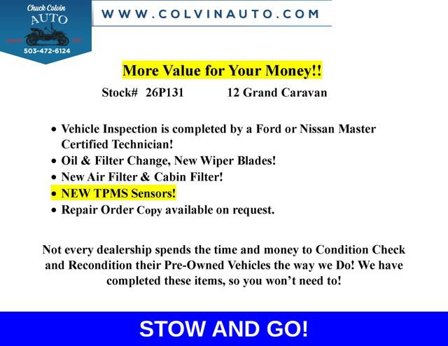 Used 2012 Dodge Grand Caravan American Value Package FWD image 2