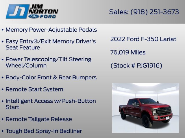 Used 2022 Ford F350 Lariat w/ Tremor Off-Road Package AWD/4WD image 44