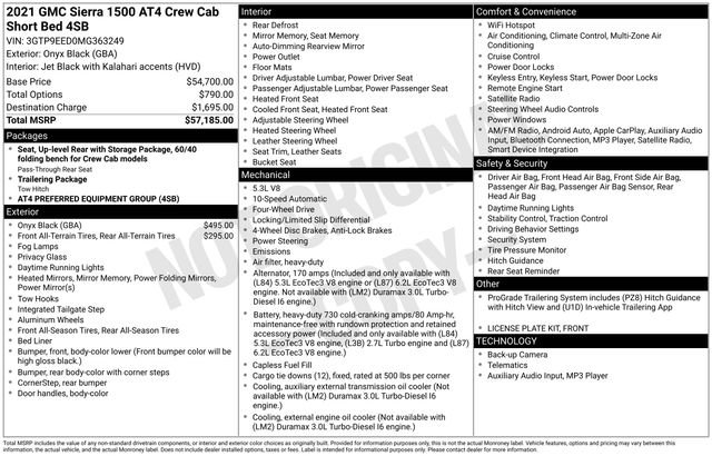 Used 2021 GMC Sierra 1500 AT4 image 67