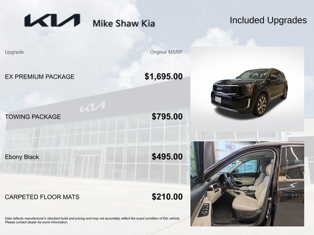 Used 2022 Kia Telluride EX w/ EX Premium Package FWD image 6