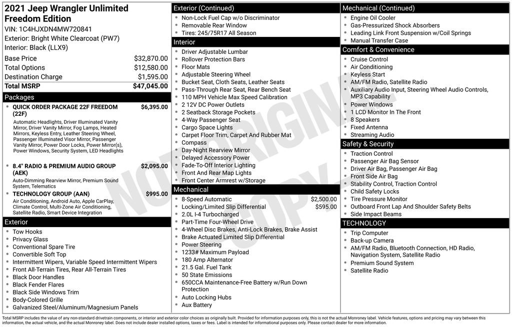 Used 2021 Jeep Wrangler Unlimited Sport image 5