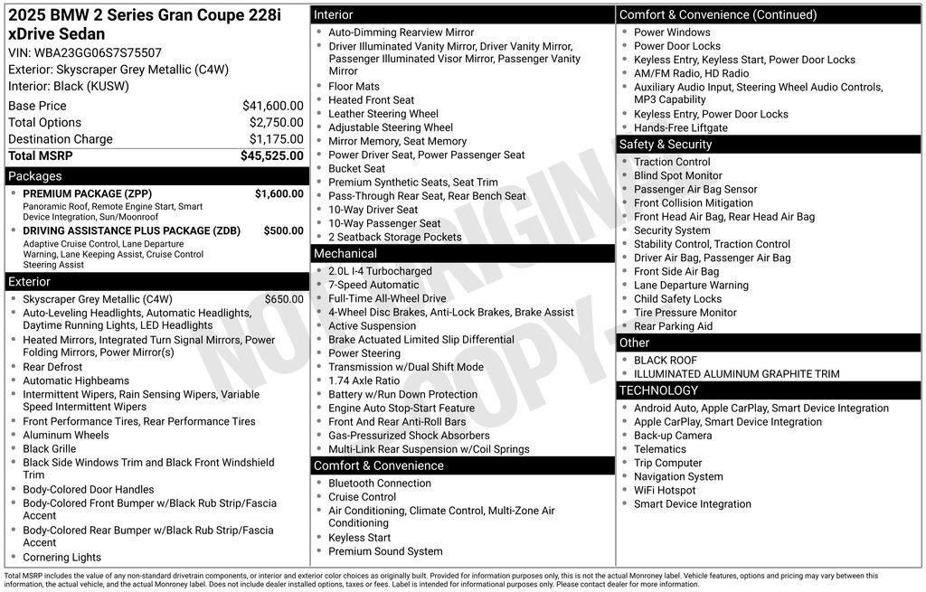 Used 2025 BMW 228i xDrive 228 xDrive Gran Coupe image 6