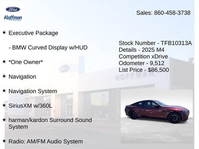 Used 2025 BMW M4 xDrive Competition AWD/4WD image 10