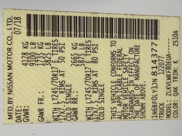 Used 2018 Nissan NV 2500 S image 35