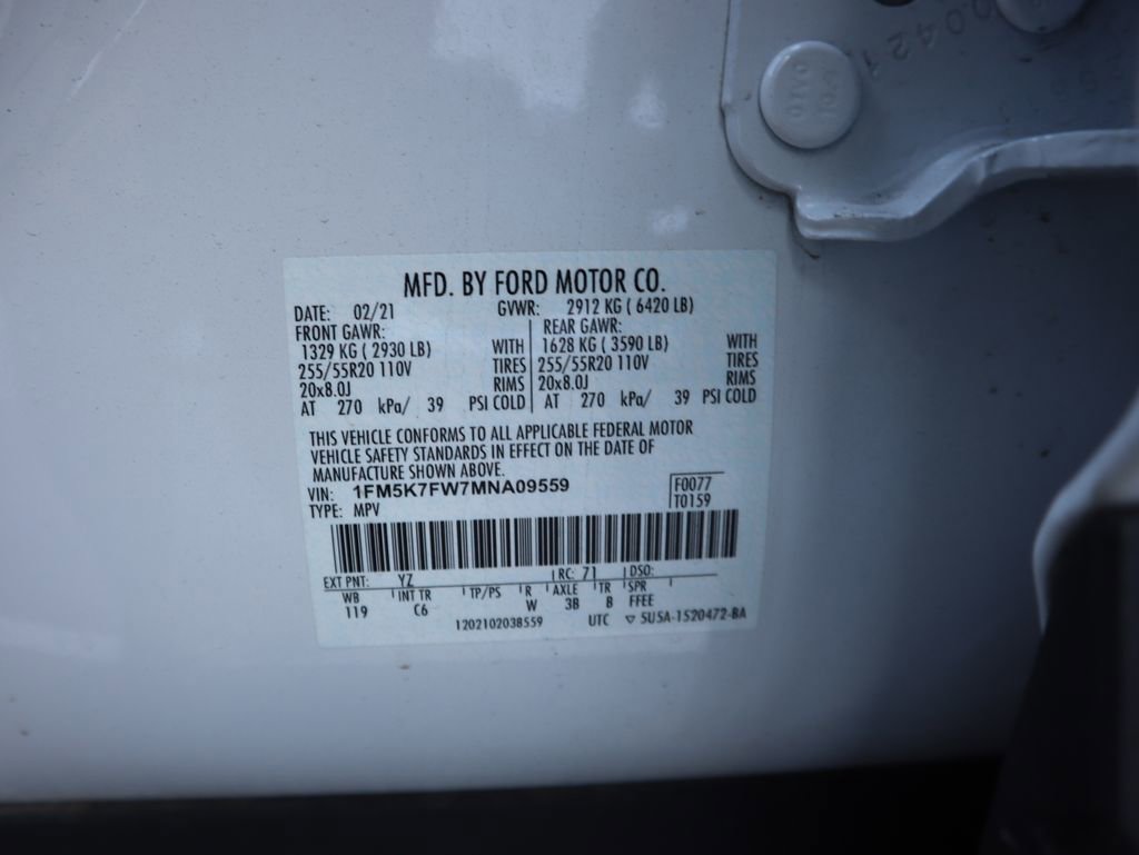 Used 2021 Ford Explorer Limited w/ Hybrid Equipment Group 310A image 20