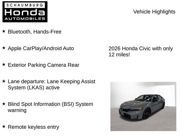 New 2026 Honda Civic Sport image 7