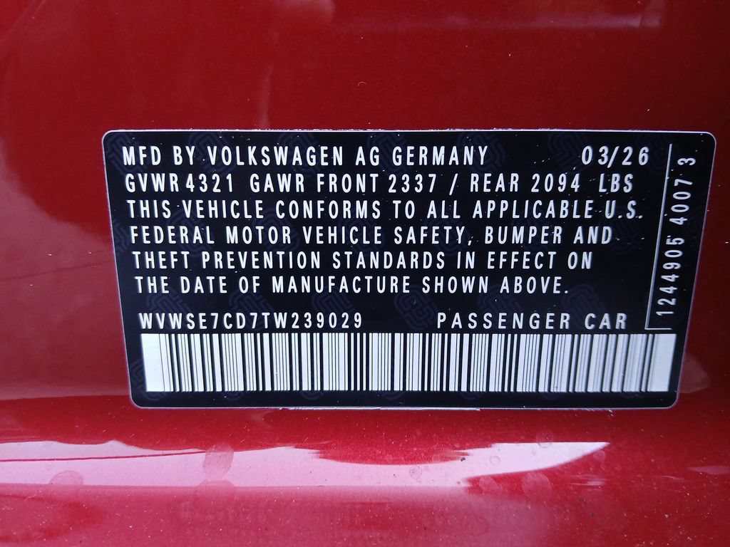 New 2026 Volkswagen GTI SE FWD image 30