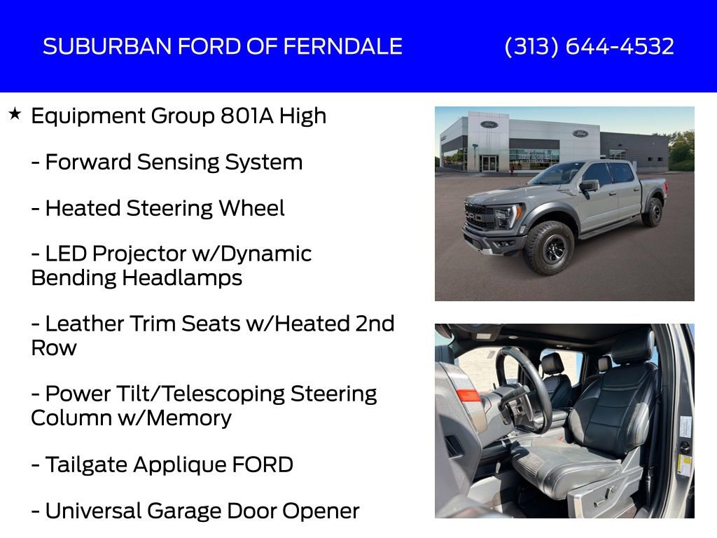 Used 2021 Ford F150 Raptor w/ Equipment Group 801A High AWD/4WD image 17