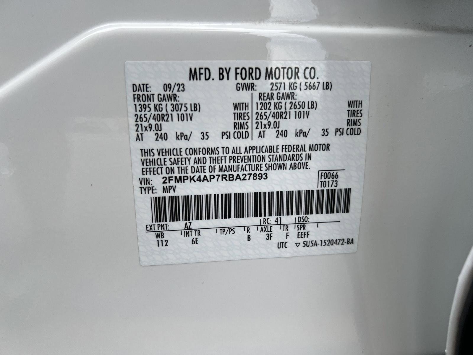 Used 2024 Ford Edge ST w/ Equipment Group 401A AWD/4WD image 49