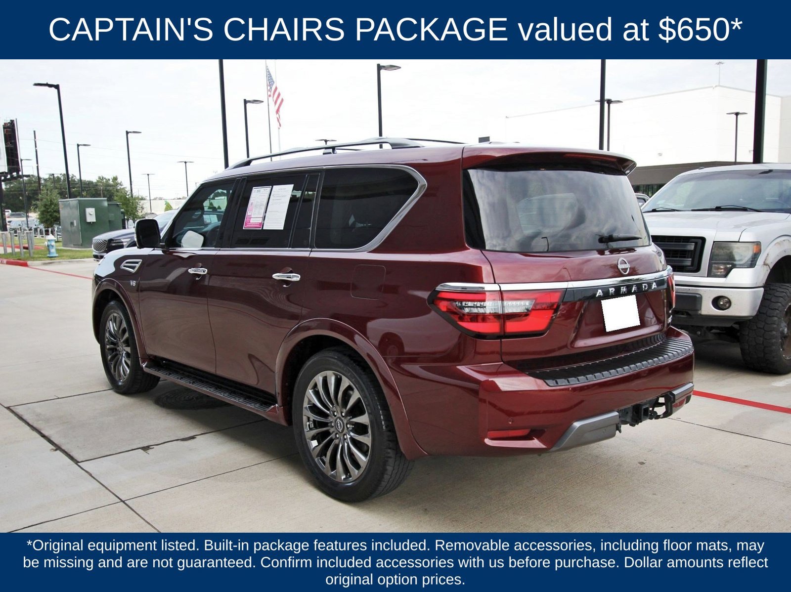 Used 2022 Nissan Armada Platinum w/ Captain's Chairs Package RWD image 5
