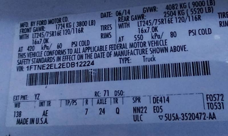 Used 2014 Ford E-250 and Econoline 250 w/ Power Group image 11