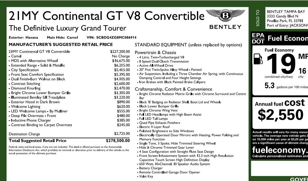 Used 2021 Bentley Continental GT image 7