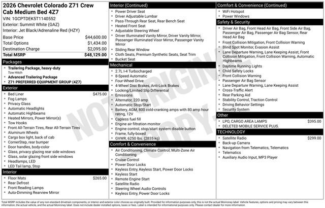 New 2026 Chevrolet Colorado Z71 image 6