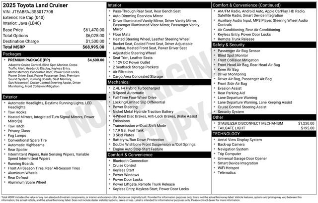 Used 2025 Toyota Land Cruiser w/ Premium Package image 7