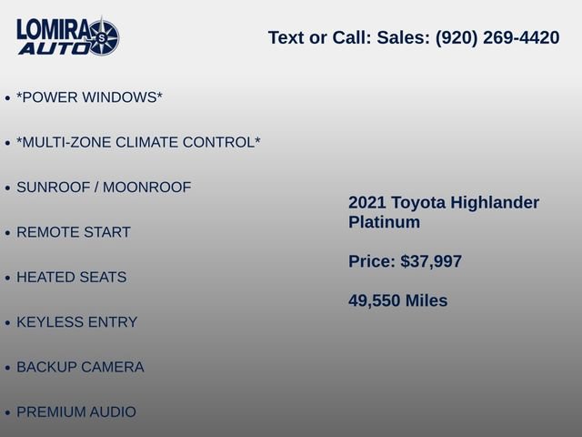 Used 2021 Toyota Highlander Platinum AWD/4WD image 7