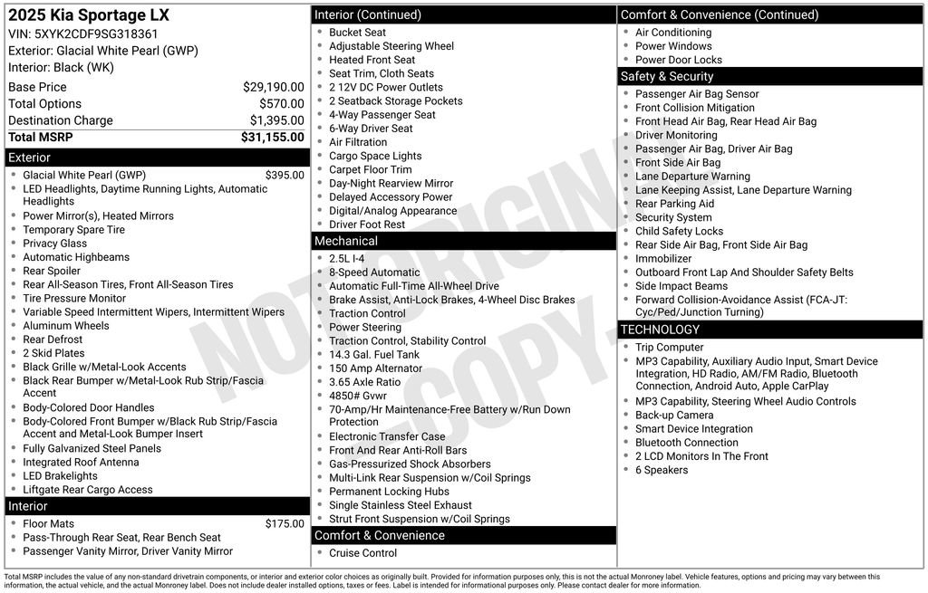 Used 2025 Kia Sportage LX image 4